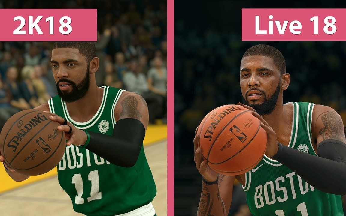 [图]NBA 2K18 vs NBA Live 18 画面特效对比视频（均为PS4版） 1080P 60帧