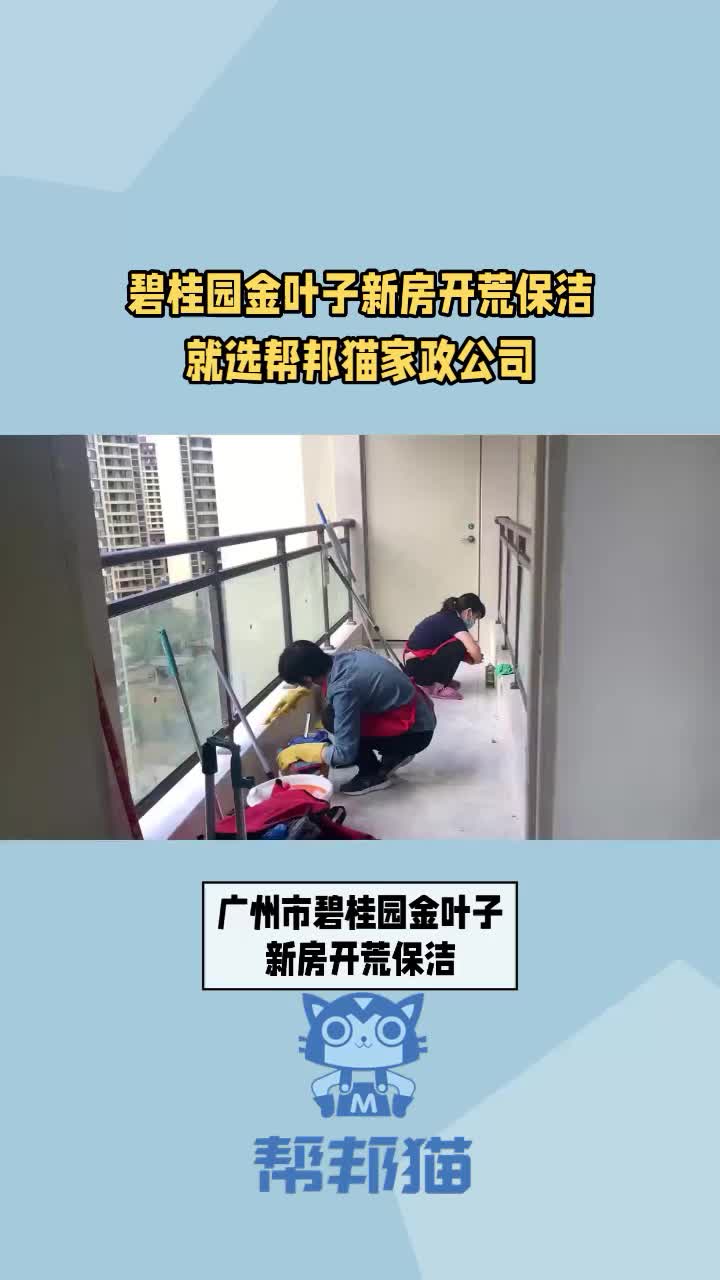 碧桂園金葉子新房開荒保潔