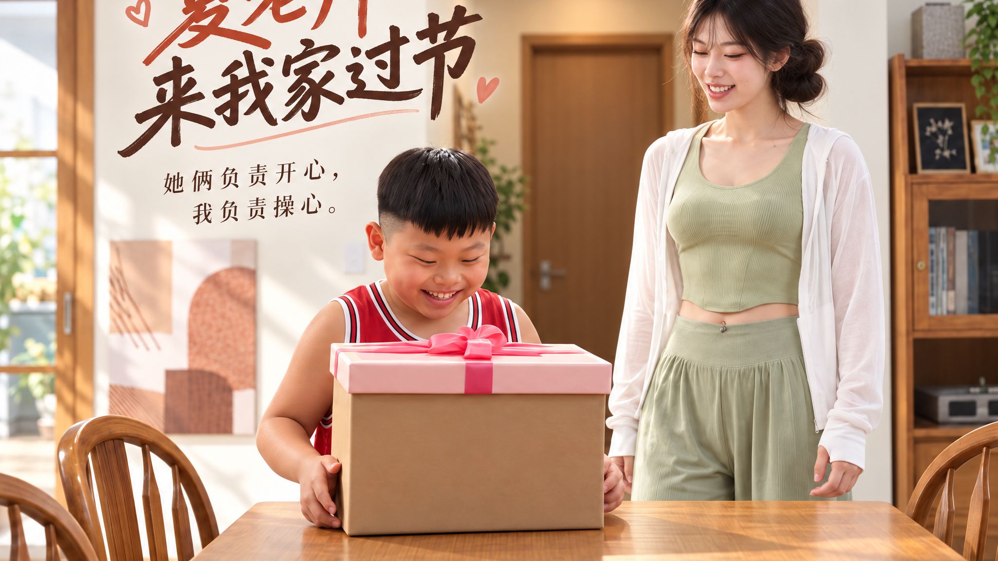 《夏老师来我家过节》【AI全民制作人】