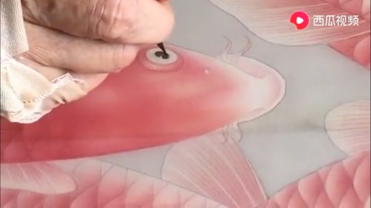 路雨年路老师 画鱼眼睛(1)