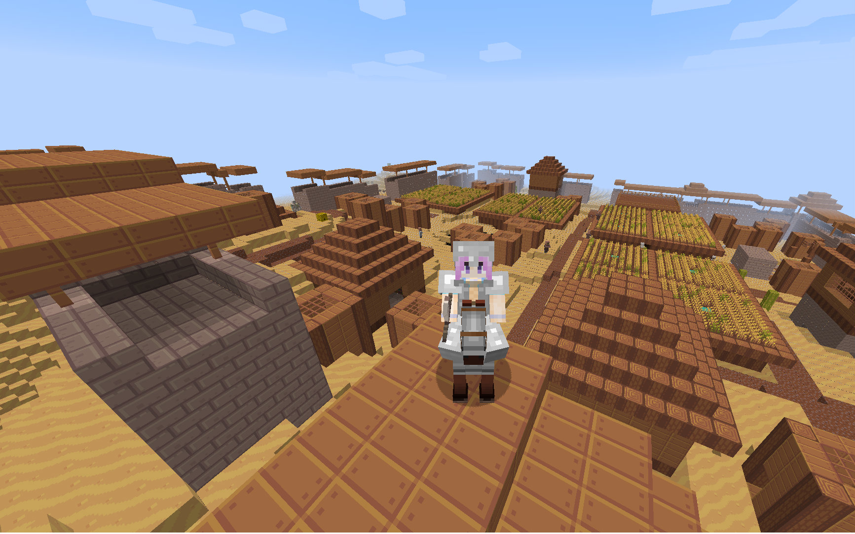 mc沙漠深处的村庄--mc的科技时代之掠夺--part 3_哔哩哔哩 (゜-゜)つ