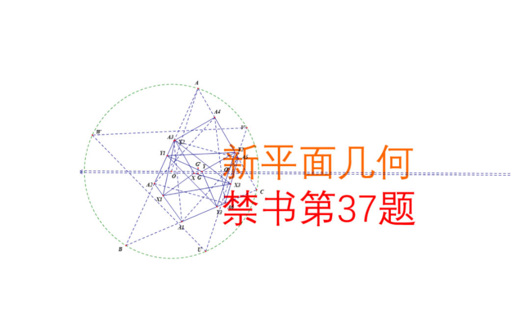 新平面几何禁书第37题(听歌看题)欧拉线+复数法哔哩哔哩bilibili