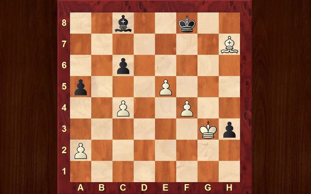 国际象棋 象兵残局 b4p v b3p 象残局