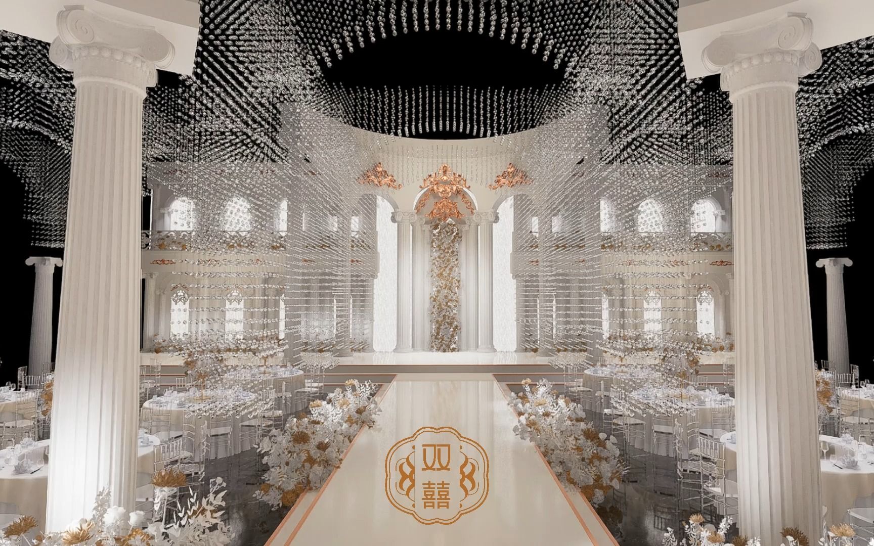 欧式水晶婚礼宴会厅