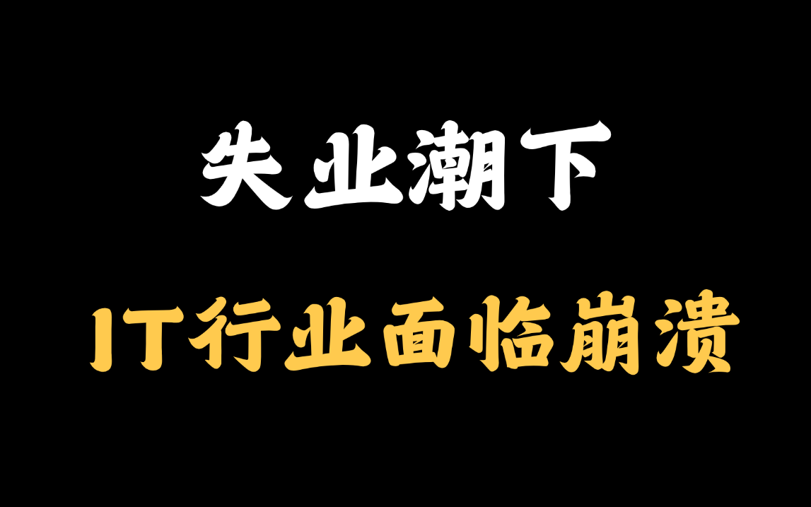 互联网IT行业面临崩溃?我们该如何避免陷入沼泽【马士兵】哔哩哔哩bilibili