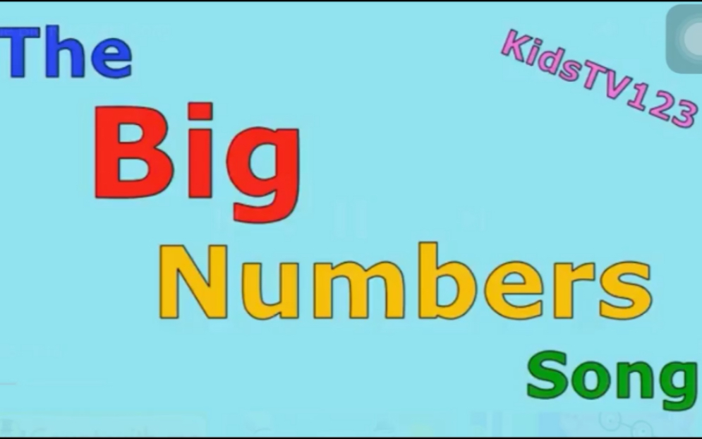 英语数字歌 the big numbers song哔哩哔哩bilibili