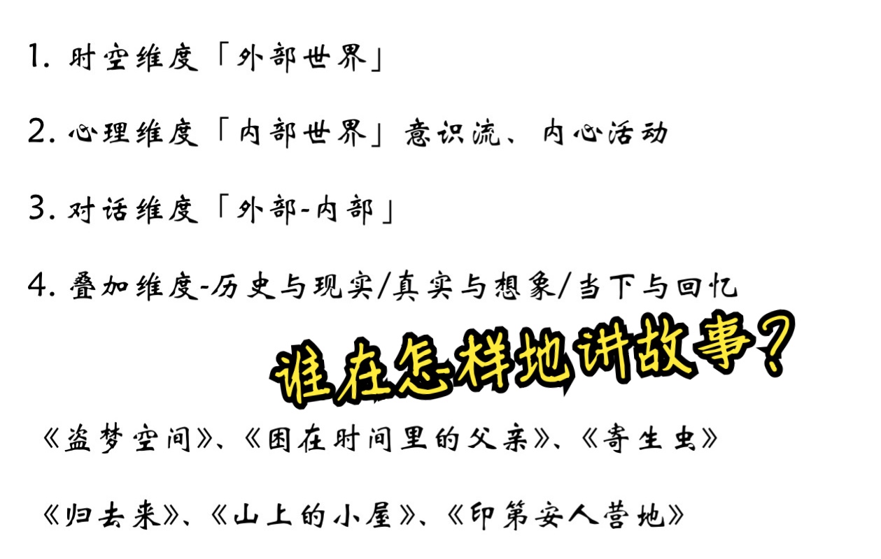 [图]小说是个手艺活儿！叙事技巧决定了作家的高度和你的分数～