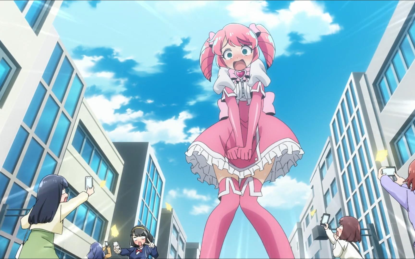 品红被巨大化,惨遭路人看光,当场社死