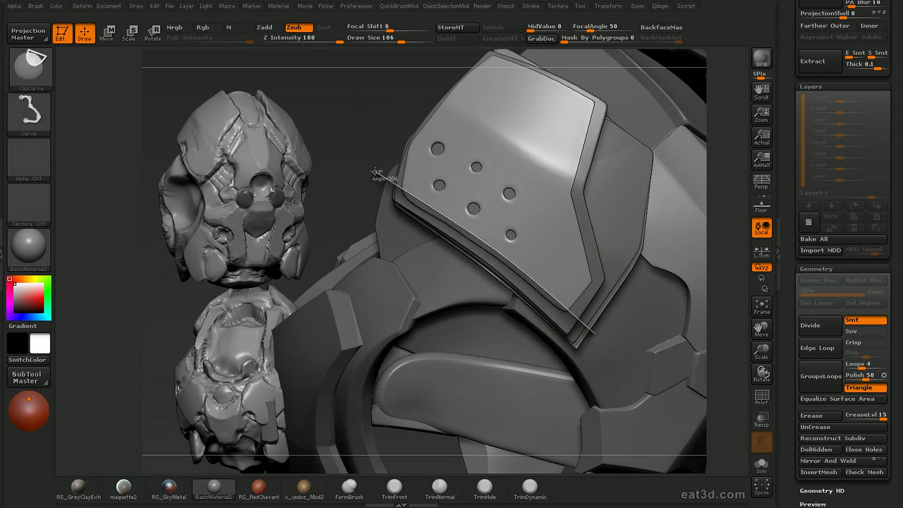 zbrush硬表面建模技术教程07