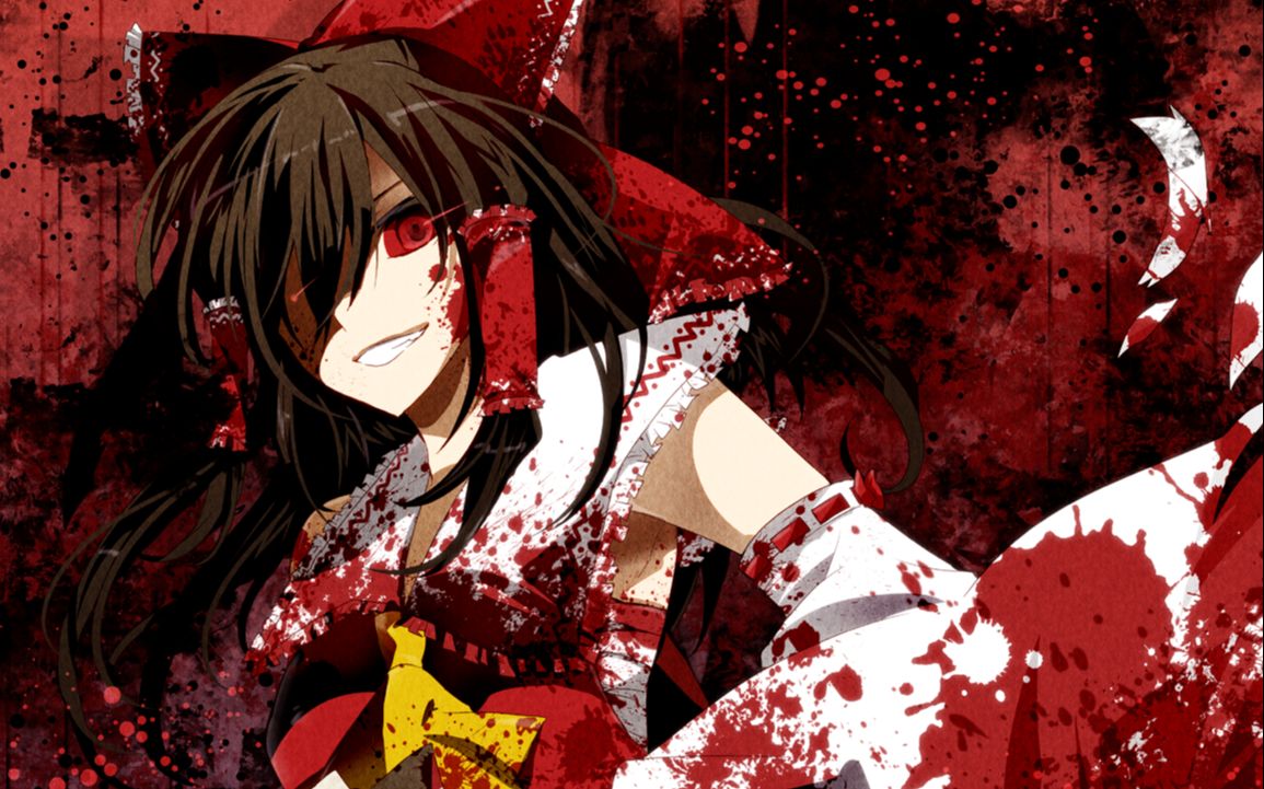 【mugen凶恶向】新人制作 鬼巫女magasame(v2) 简单对战 完成度85%