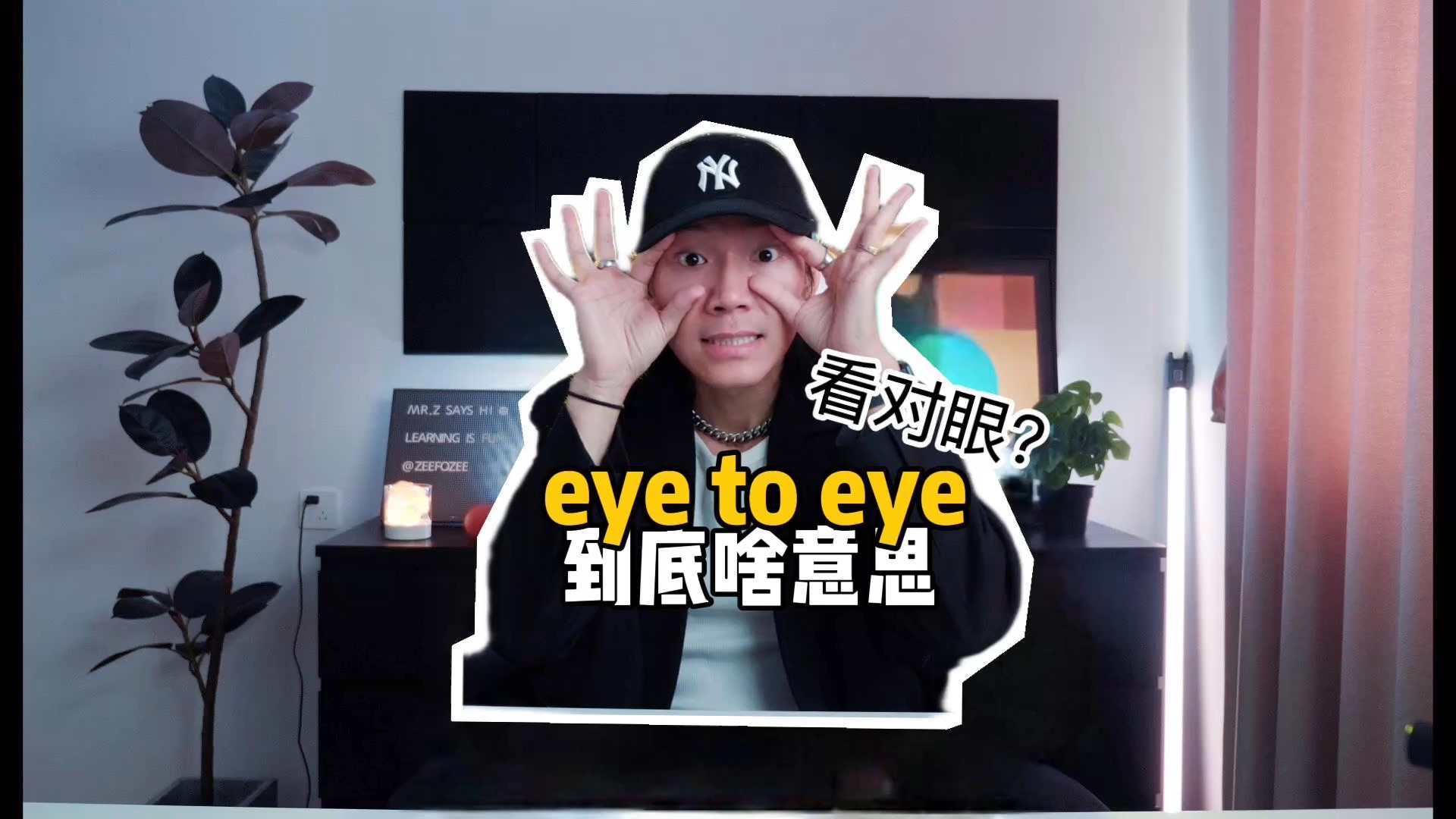 eye to eye到底啥意思?哔哩哔哩bilibili