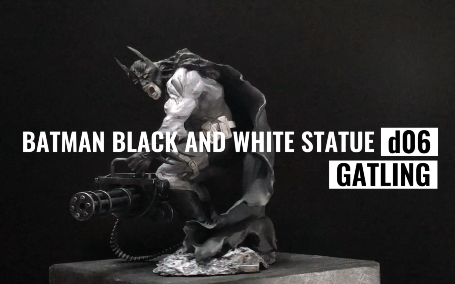 [图]BATMAN BLACK AND WHITE STATUE d06 GATLING