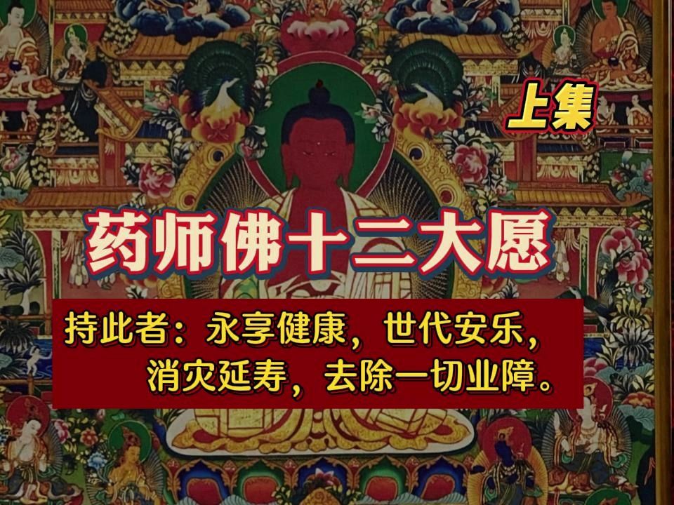 药师佛的十二大愿(上) ——持此法门者永享健康,世代安乐,消灾延寿,去除一切业障.哔哩哔哩bilibili