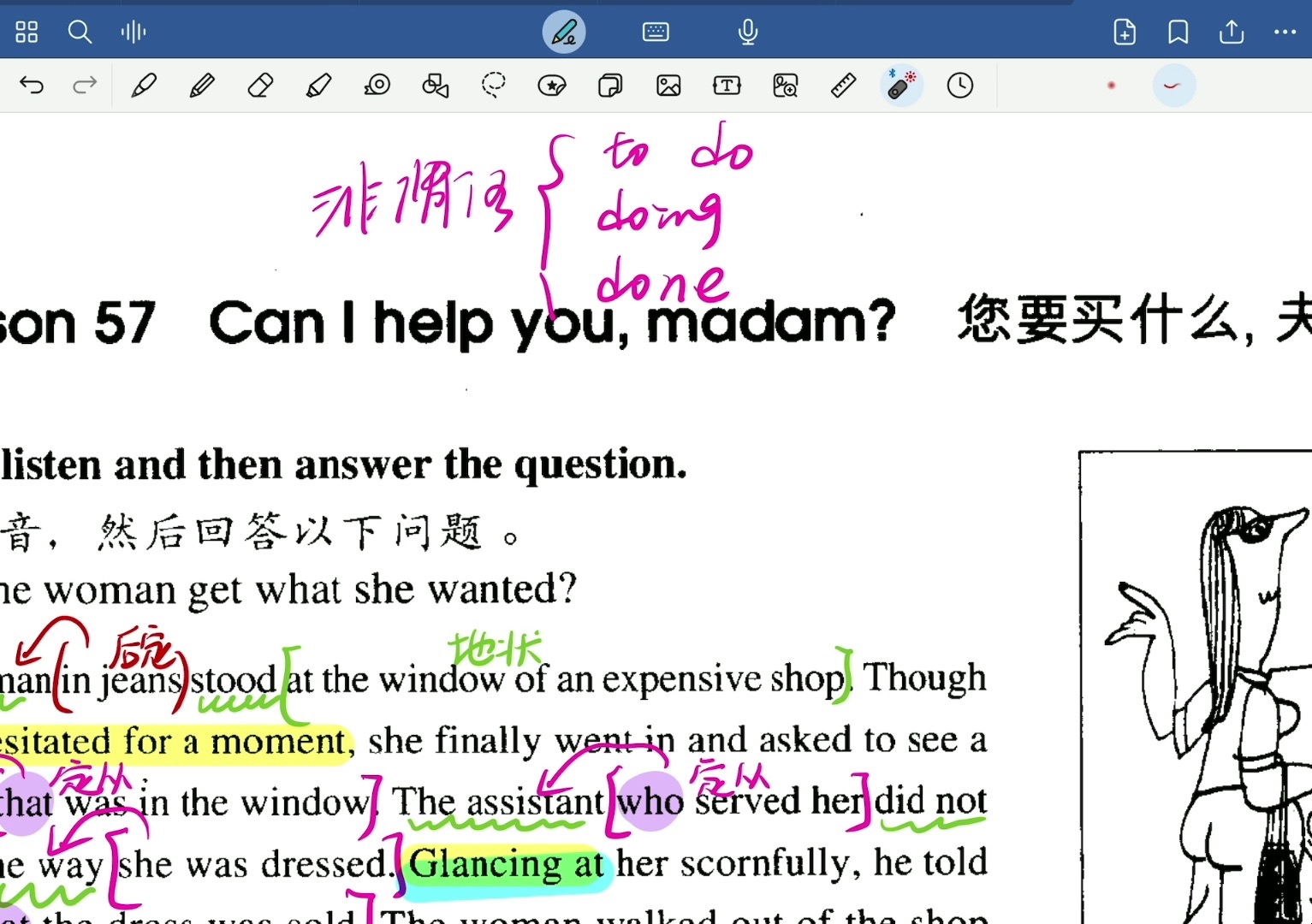 [图]新概念英语二 Lesson 57 Can I help you,madam?