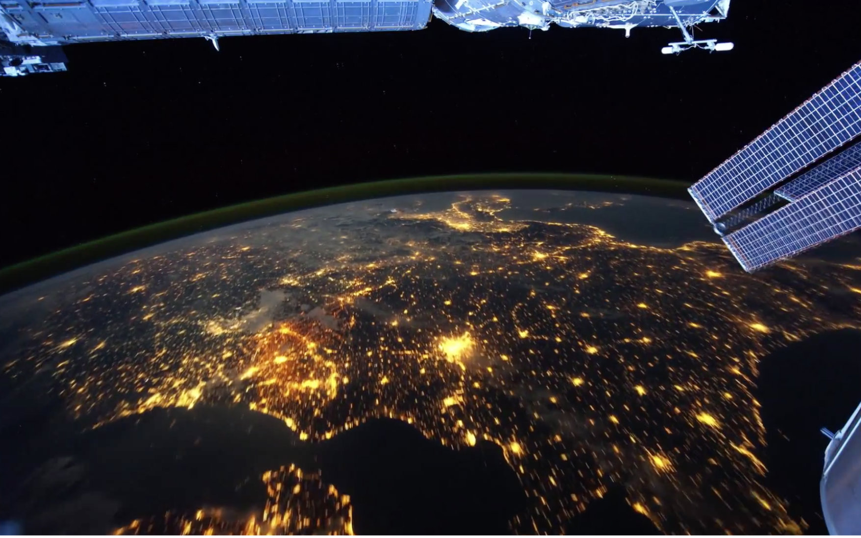 国际空间站看到的地球 震撼!