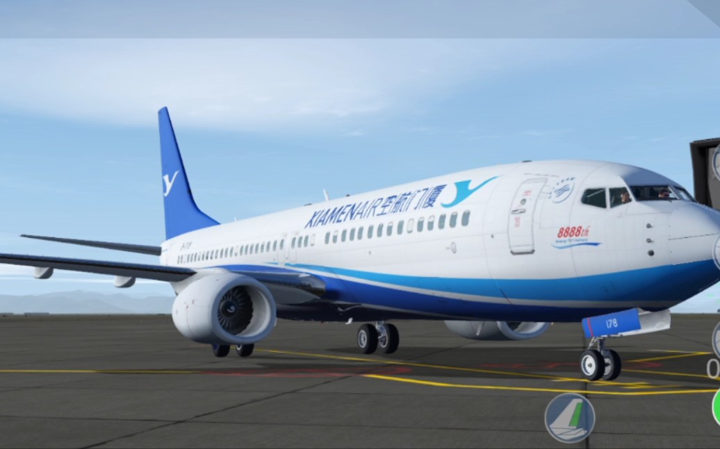 xplane10mobile 厦门航空738北京首都zbaa