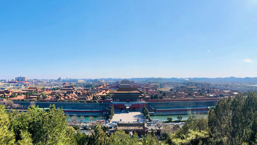 景山公园,初春美景