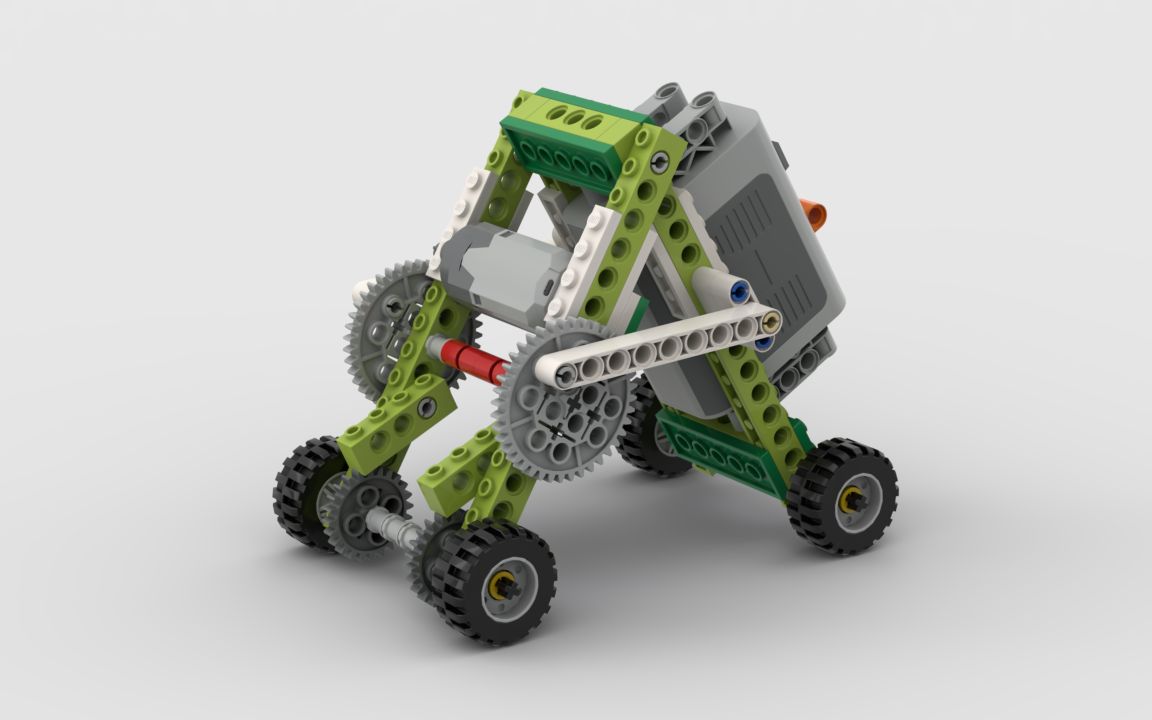 青少年机器人等级考试二级搭建——机械尺蠖_哔哩哔哩_bilibili