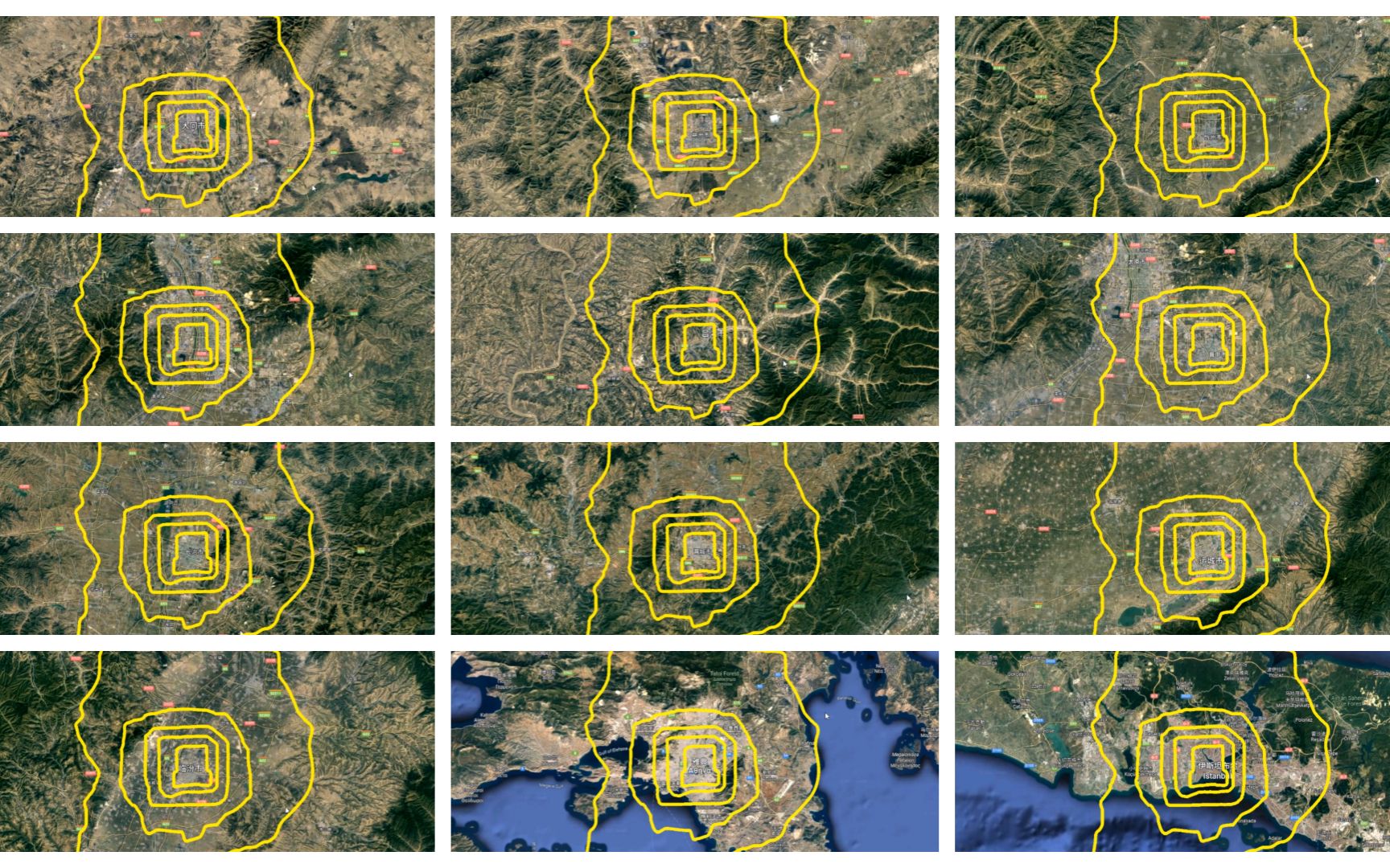 把北京环线放到其他城市对比大小5(山西,雅典)哔哩哔哩bilibili