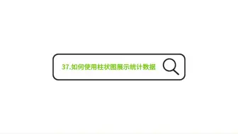 37.如何使用柱状图展示统计数据
