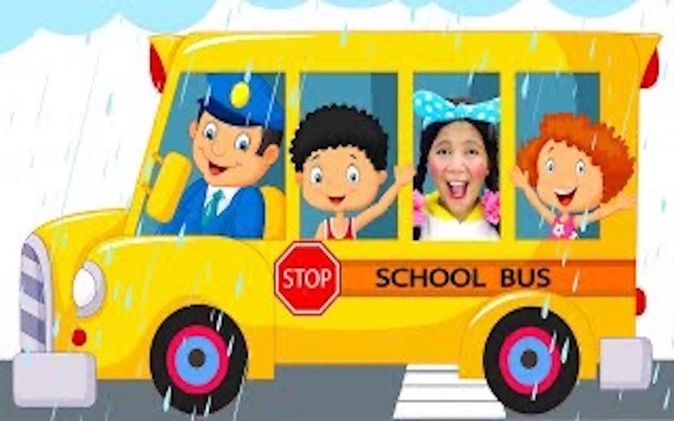 [图]公共汽车上的车轮 The Wheels on the Bus CutieKids_可爱儿童