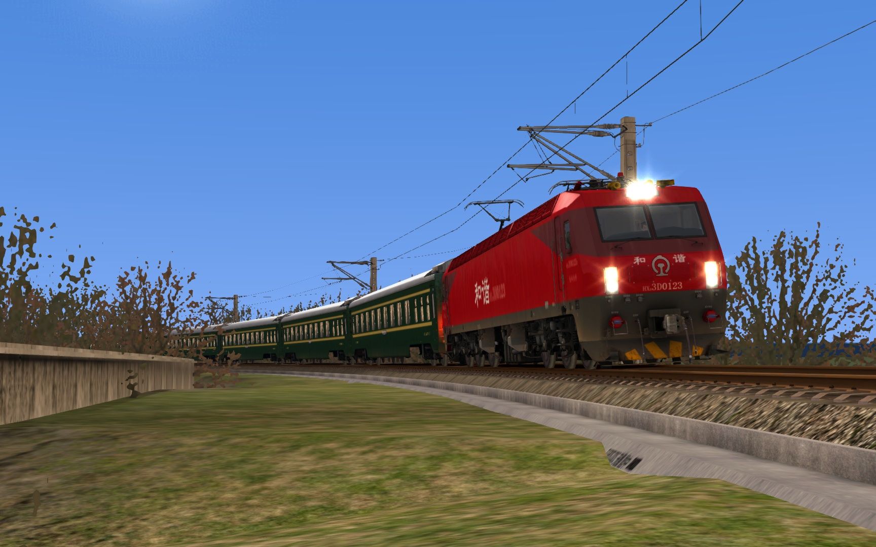 重回老成渝铁路 驾驶hxd3d牵引刷绿25t 模拟火车2021 再度来袭!