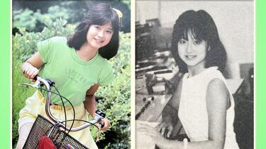 自転車少女（松本典子原画）の模写 松本典子】1985年实体杂志写真集分享(单图竖屏版)『松本典子特集号