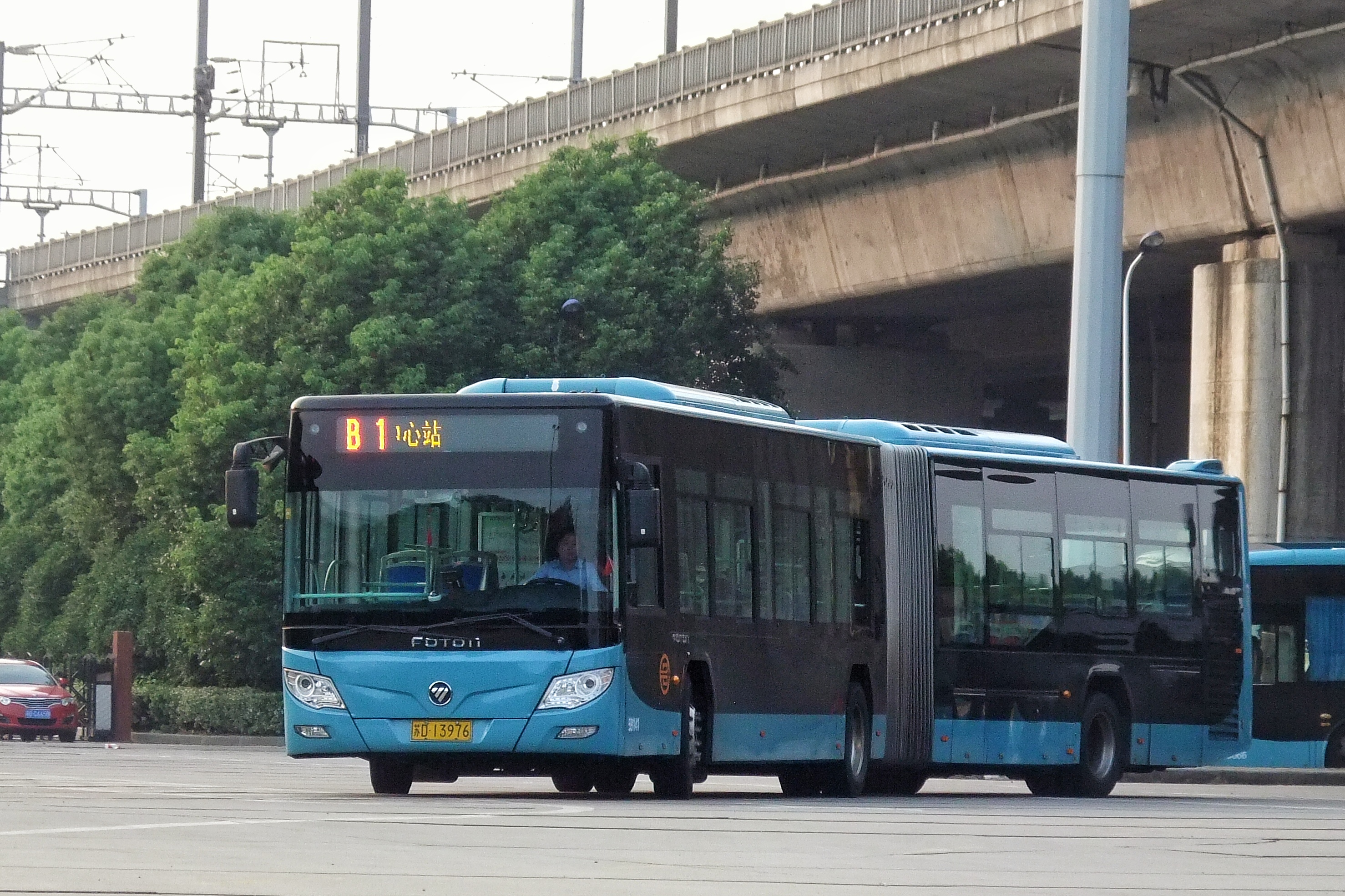 常州公交常州北站b1铰接随拍2019104