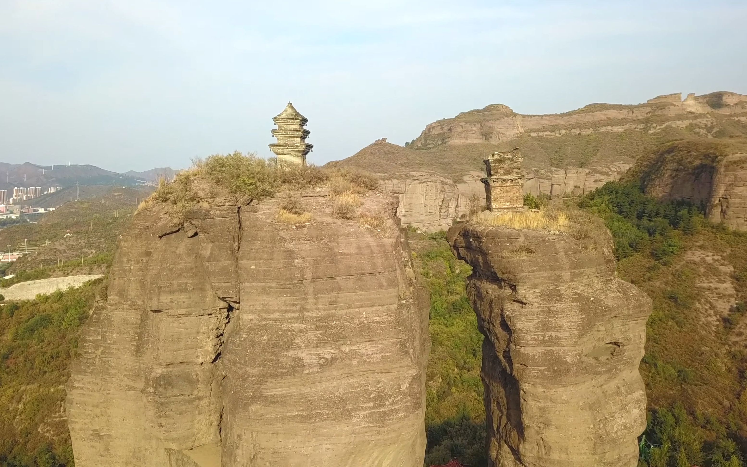 承德双塔山 棒槌山 4K超清 航拍哔哩哔哩bilibili