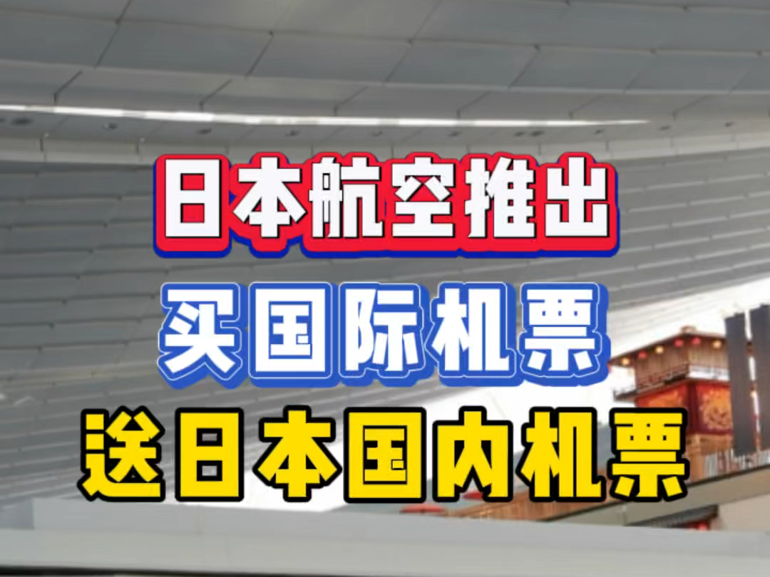 日本政府推出:买国际机票 送日本国内机票哔哩哔哩bilibili