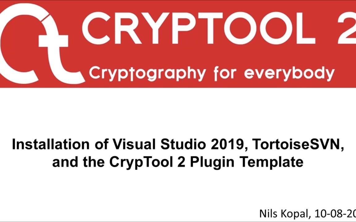 01安装TortoiseSVN, VS2019和插件模板(CrypTool 2开发系列)哔哩哔哩bilibili