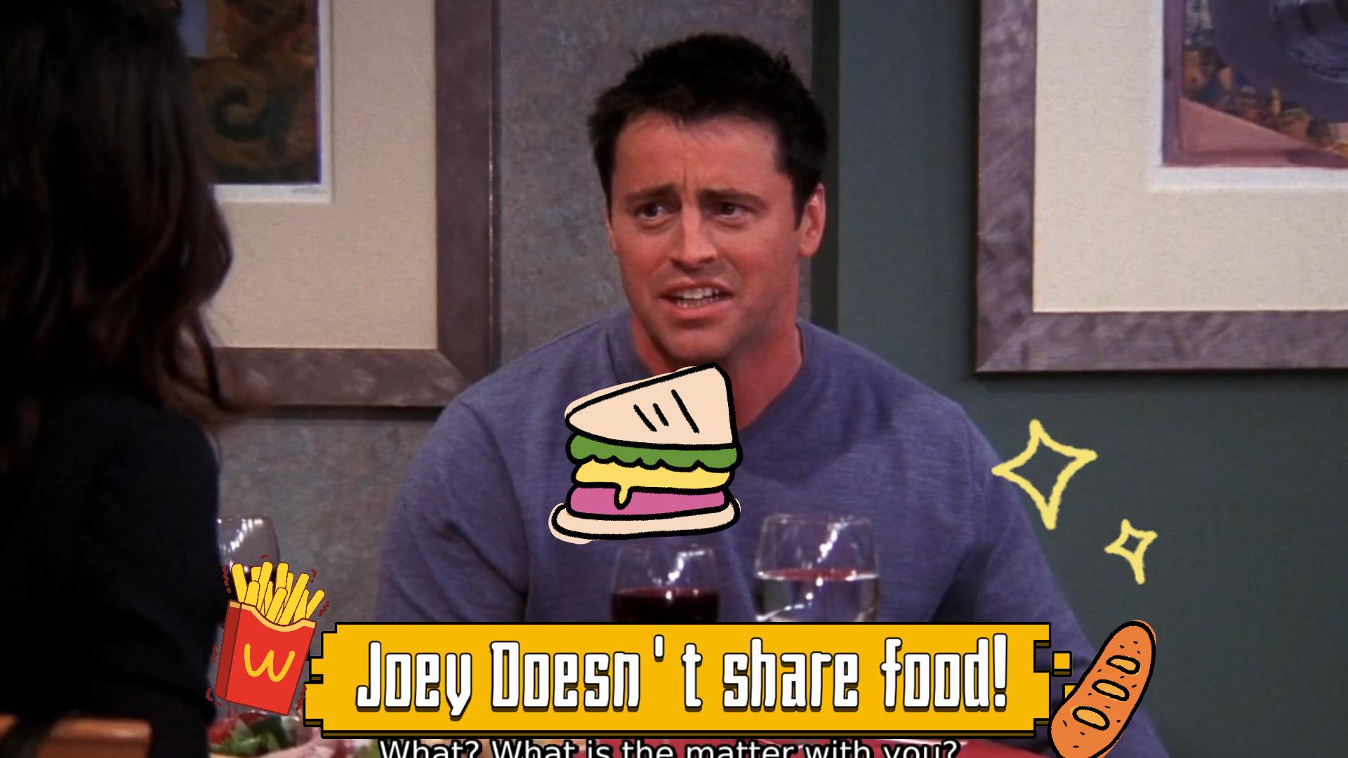 joey doesnt share food! 双标的joey 1080p