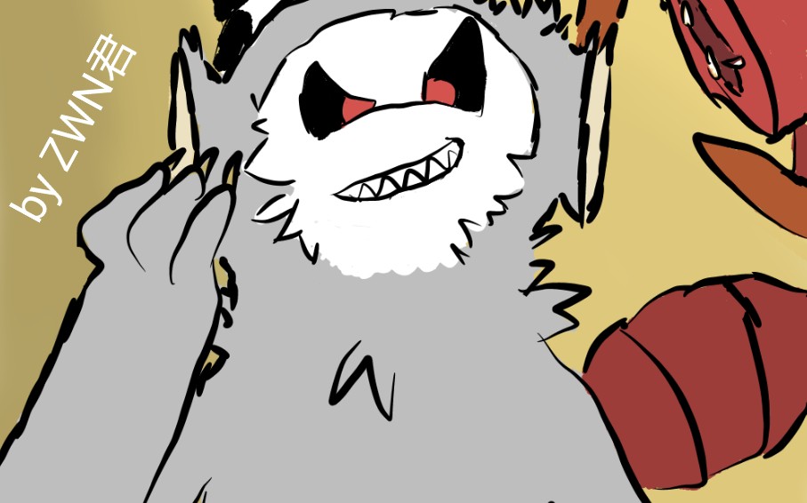 slendytubbies3萌新绘画画一个蝎子白胖