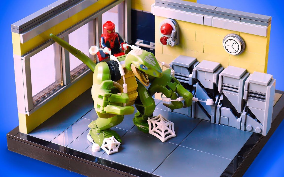 乐高蜘蛛侠大战蜥蜴人moc教程