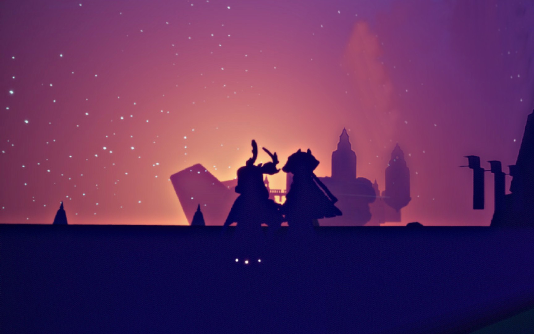 【光遇】千鸟城紫色剪影打卡