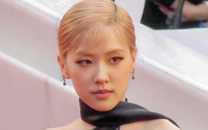 blackpink rose胎毛刘海戛纳红毯!