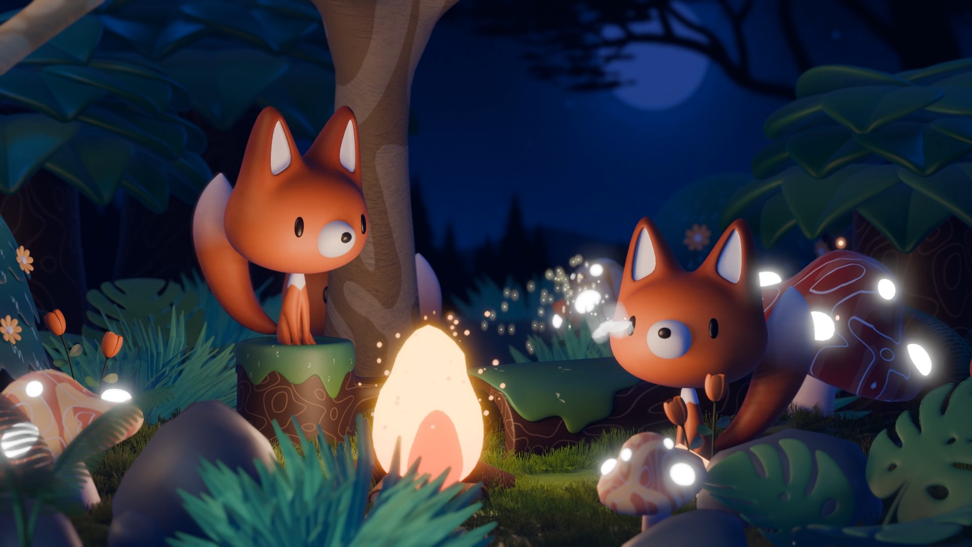 【blender】跟着kurtips老师教程做的小狐狸动画,终于自学到第一个bld