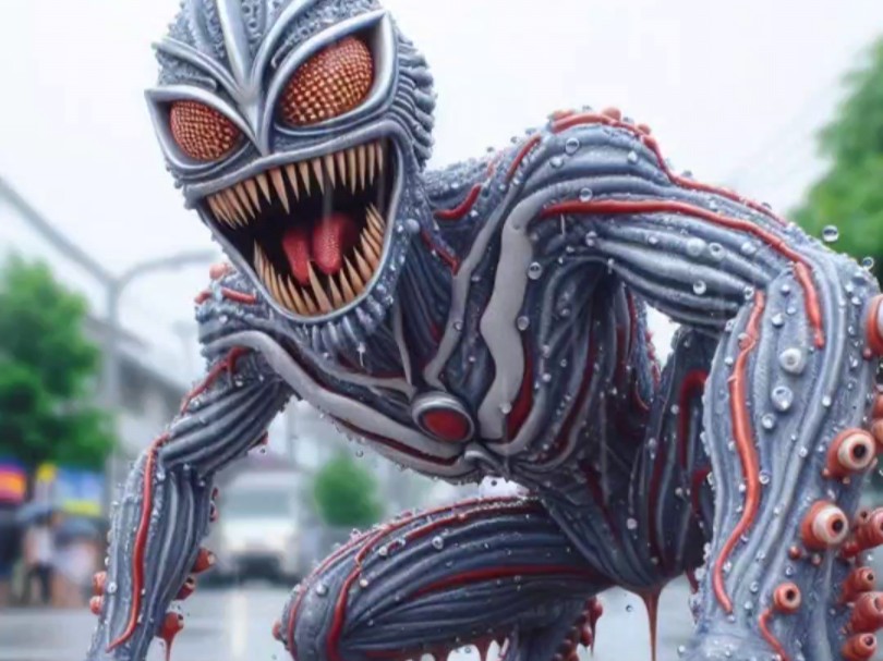 奥特曼吃了蜘蛛侠送的冰激凌,身体突然变异,变得恐怖,这样的奥特曼你