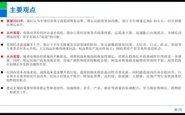 【宏观研报】23年4月民生银行首席研究院长温彬当前中国与全球宏观经济分析与展望哔哩哔哩bilibili