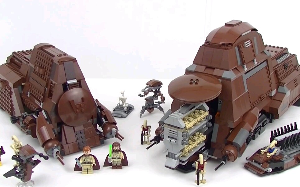 lego 星球大战 mtt 贸易联盟运兵车7662 vs 75058 对比&评测
