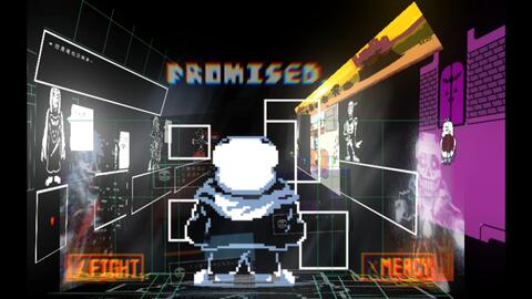 UNDERTALE - promised. Sans fight remake!_哔哩哔哩bilibili