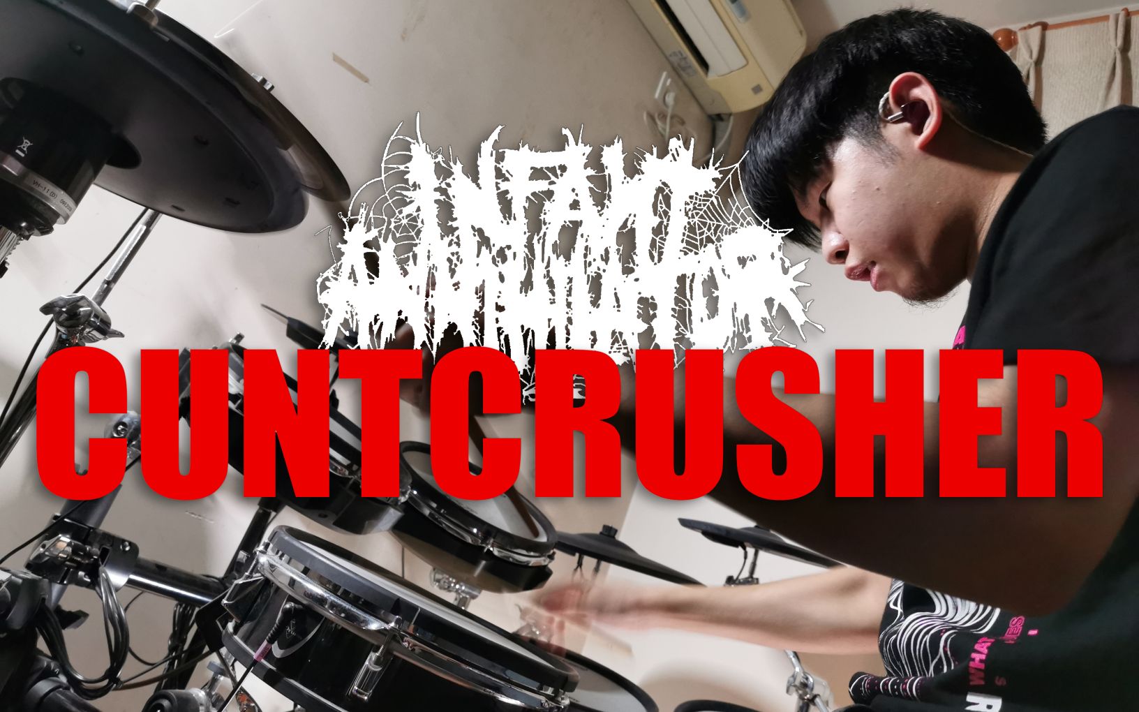 [图]【TSlayer】【人肉鼓机】人体机能极限 330bpm双踩 Infant Annihilator - Cuntcrusher