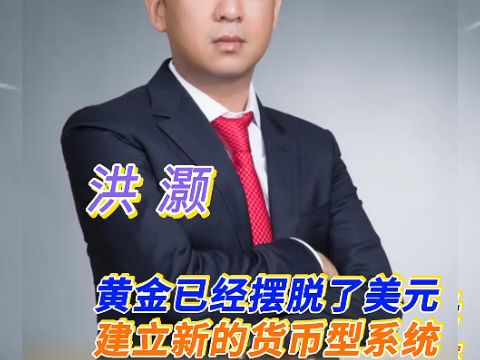 洪灏宏观:黄金摆脱美元,建立新的系统 【欢迎加入游资实盘圈子】哔哩哔哩bilibili