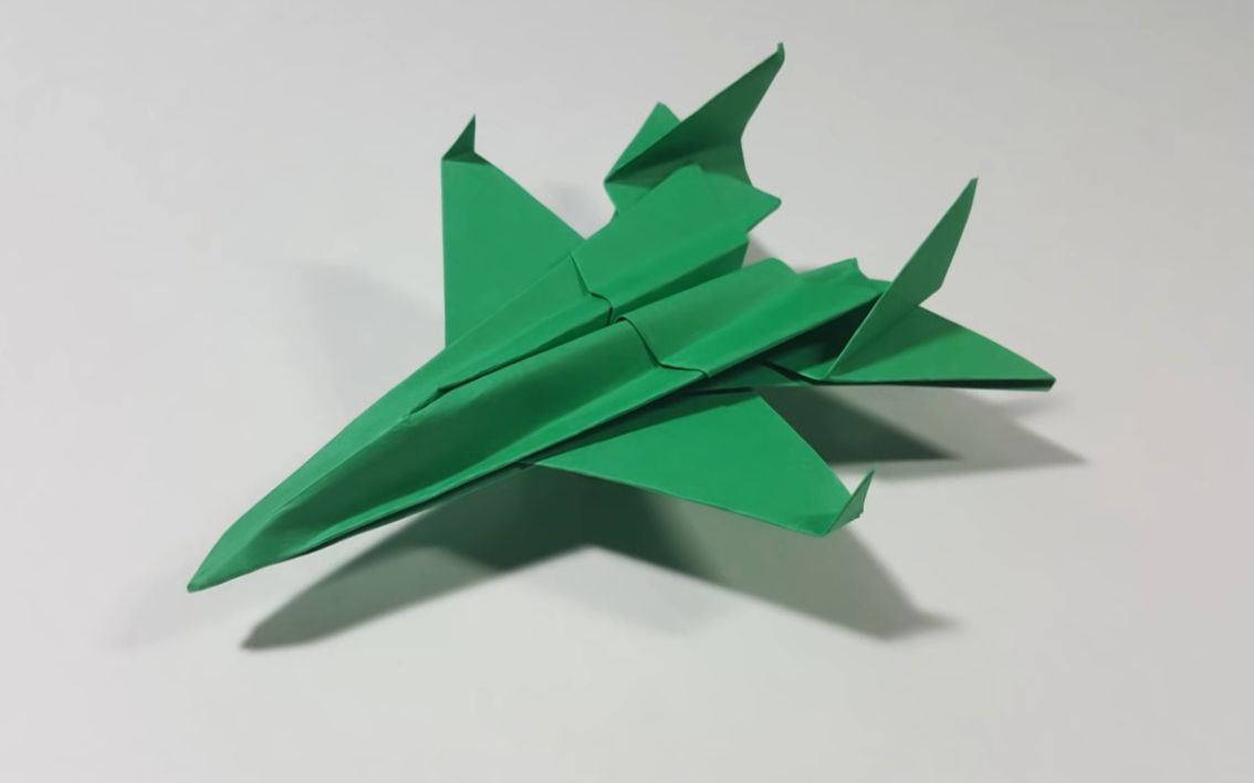 5分钟1张纸,教你打造纯手工豪华f-14战斗机