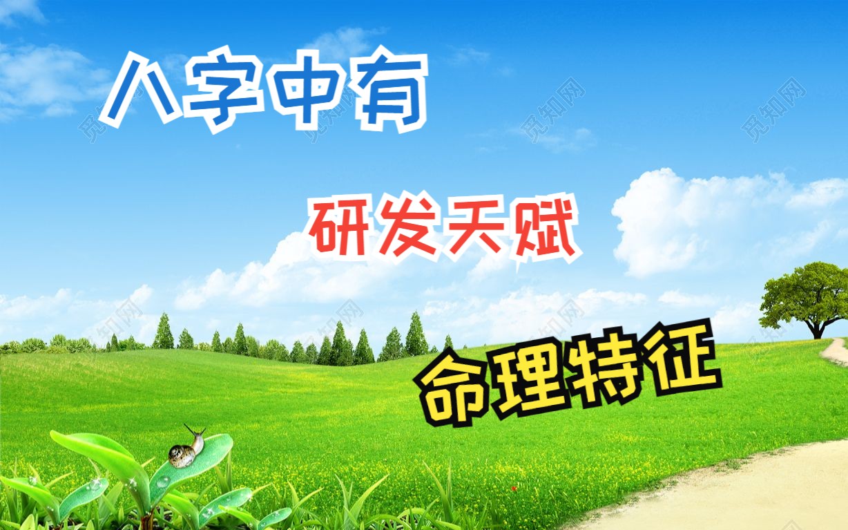 八字中有研发天赋命理特征哔哩哔哩bilibili