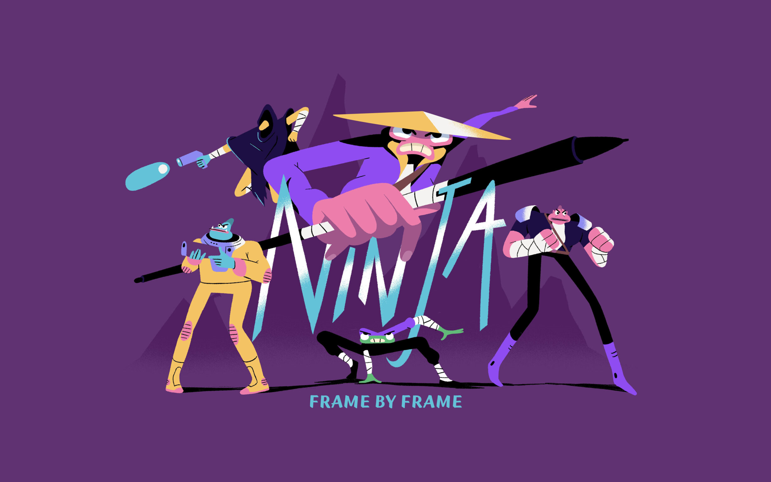 motion design school - harmony制作忍者逐帧动画教程【中英字幕】