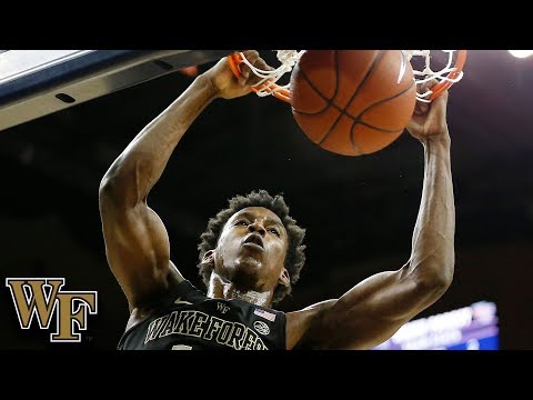 维克森林的jaylenhoard在油漆中挣扎