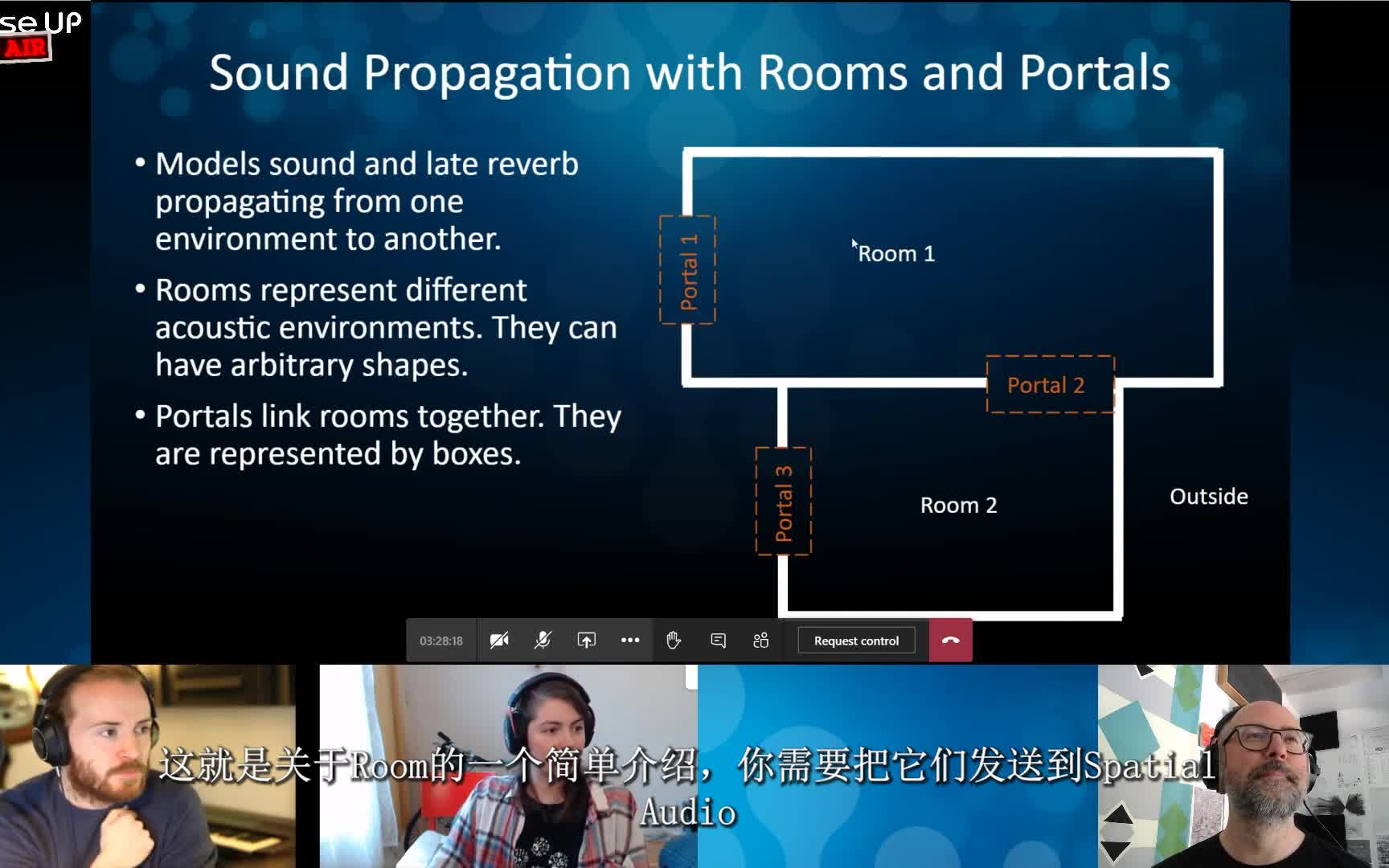 [图]【熟肉】Wwise Up On Air - Unity空间音频集成 (Part 1 - Rooms and Portals)