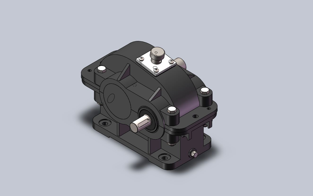 solidworks绘图练习---直齿单级减速器