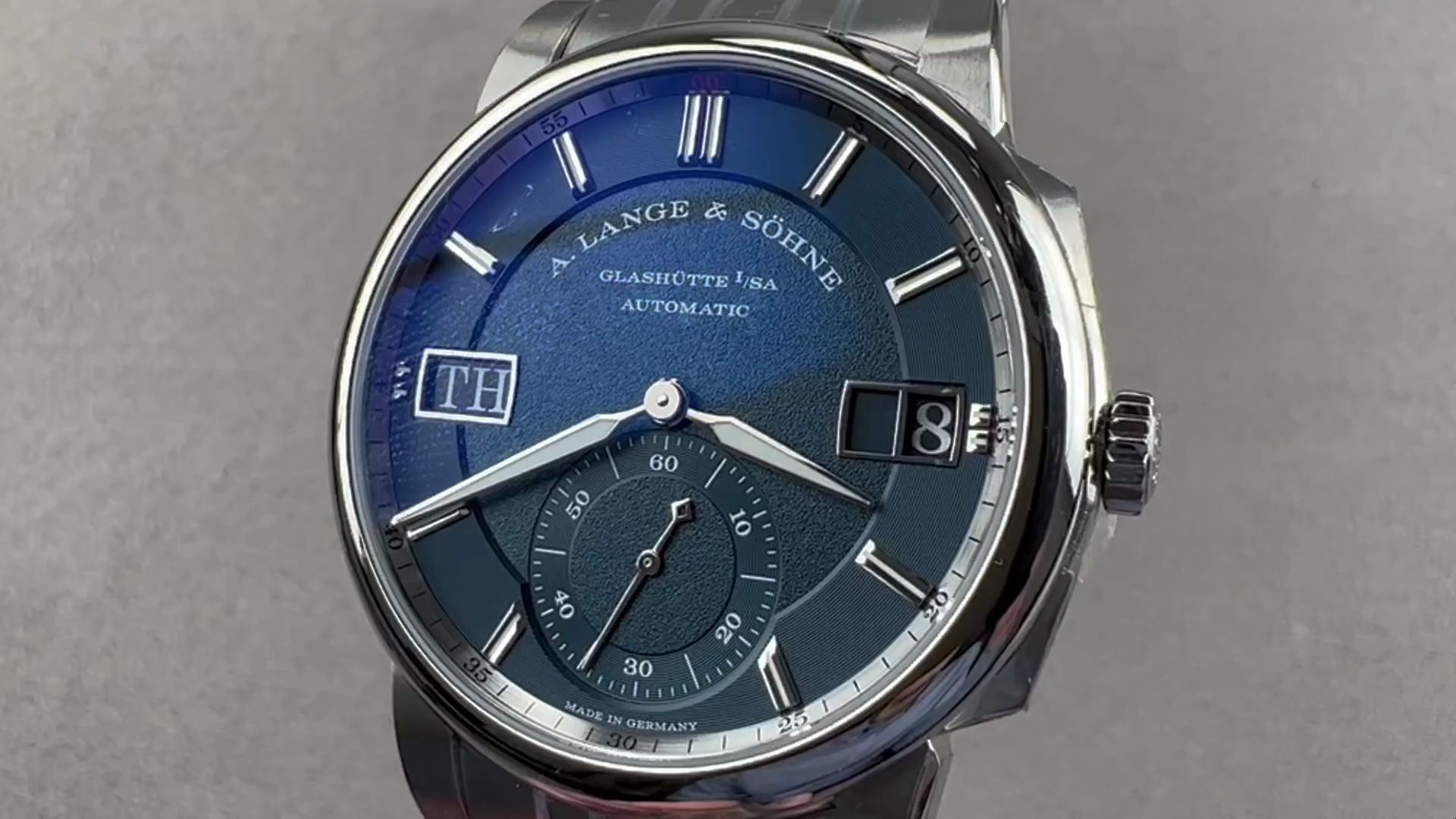 【watchbox 测评】朗格 奥德修斯 不锈钢蓝盘 测评